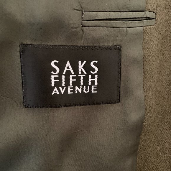 CAMELHAIR SINGLE BUTTON BLAZER Loden Green by Loro Piana for SAKS - Picture 3 of 10